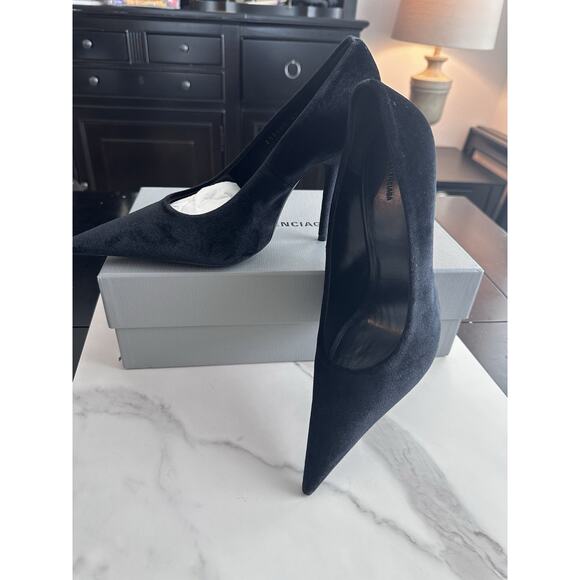 Balenciaga Women’s Knife Pump Heels 110MM in Black Size EU 41 US 11 MSRP $965 - Picture 3 of 7